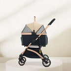 Detachable Basket Pet Stroller Large Space and Comfortable Dog Stroller Easy Folding Pet Stroller Portable Pet Handbag
