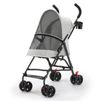 Crossborder Pet Stroller Cat Dog Teddy Lightweight Portable Foldable Outdoor Travel Pet Trolley Trolley for Dog Pet Stoller
