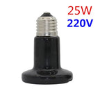 1 Pcs Reptile Pet No Light Far Infrared Ceramic Heating Lamp E27 Small Mini Heat Lamp 25W 50W 75W 100W