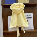 Multi Purpose Super Absorbent Pet Bathrobes Thickened Anti-Cold Dog Bath Robe Soft Quick Drying Hooded Bath Towel After-Swim