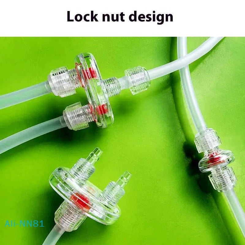 Aquarium Air Pump One-Way Check Valves (2-Pack, Oxygen Supply, Anti-Backflow for Fish Tanks)
