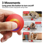 Motion-Activated Self-Rotating Cat Ball Toy — Fast Rolling Anti-Depression Interactive Ball for Indoor Cats