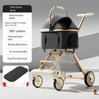 2026 New Separable Pet Stroller, Portable One Click Recycling Cat Stroller, Universal Lightweight Baby Stroller for Travel