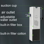 Aquarium Filter Pump Fish Tank Submersible Silent Air Oxygen Aerator Internal Water Pump Aquarium Air Pump Wave Maker 220v