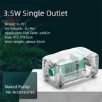Ultra-Silent Aquarium Air Pump (Low Noise, Adjustable Flow, Multi-Outlet, Energy Saving)