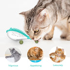 Pufferfish Catnip Detachable Bell Cat Chew Toy — Teething Kitten Toy with Built-In Bell