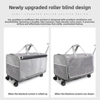 Dual Compartment Pet Carrier Folding Rolling Cart Outdoor Travel Bag Multifunctional Pet Stroller Pet Stoller Stroller for Dog