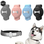 Dog Bone Silicone Sleeve Bluetooth GPS Tracker - Wearable Smart Anti-Loss Locator for Dogs & Cats
