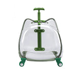 Pet Trolley Case, Fully Transparent Cat Case, Breathable Space Cabin Cat Bag, Outdoor Bag, Portable Small Dog Bag
