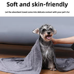 1Pc Pet Towel Soft, Thickened and Quick-drying Small Large Dog Cat Bath Towel Absorbs Water and Does Not Shed Hair.
