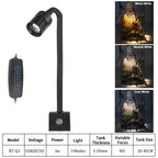 Super Slim LED Aquarium Light Lighting plants Grow Light USB-5V 3W Aquatic Plant Lighting Waterproof Clip-on Lamp For Fish Tank