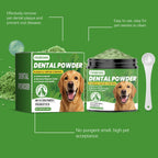 Yegbong 150g Dog Teeth Cleaning Powder - Gentle Dental Care for Pets - Removes Tartar, Stains & Bad Breath - Whitens Teeth