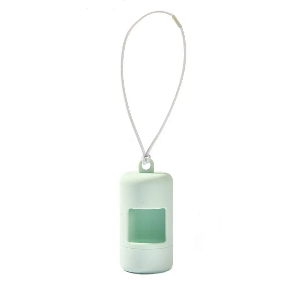 Candy Color Dog Poop Bag Holder (Plastic, Hanging Rope, Portable)