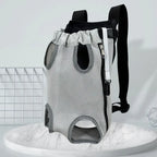 Breathable Mesh Double Shoulder Pet Front Backpack (Hands-Free, Lightweight)