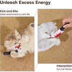Potaroma 4-Pack Knife-Shaped Catnip Crinkle Toys — Indoor Exercise for All Breeds