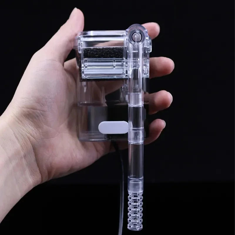 USB Mini Suspended Aquarium Filter (2.5W, 250L/H, For Tanks Under 30cm, Ultra-Quiet)
