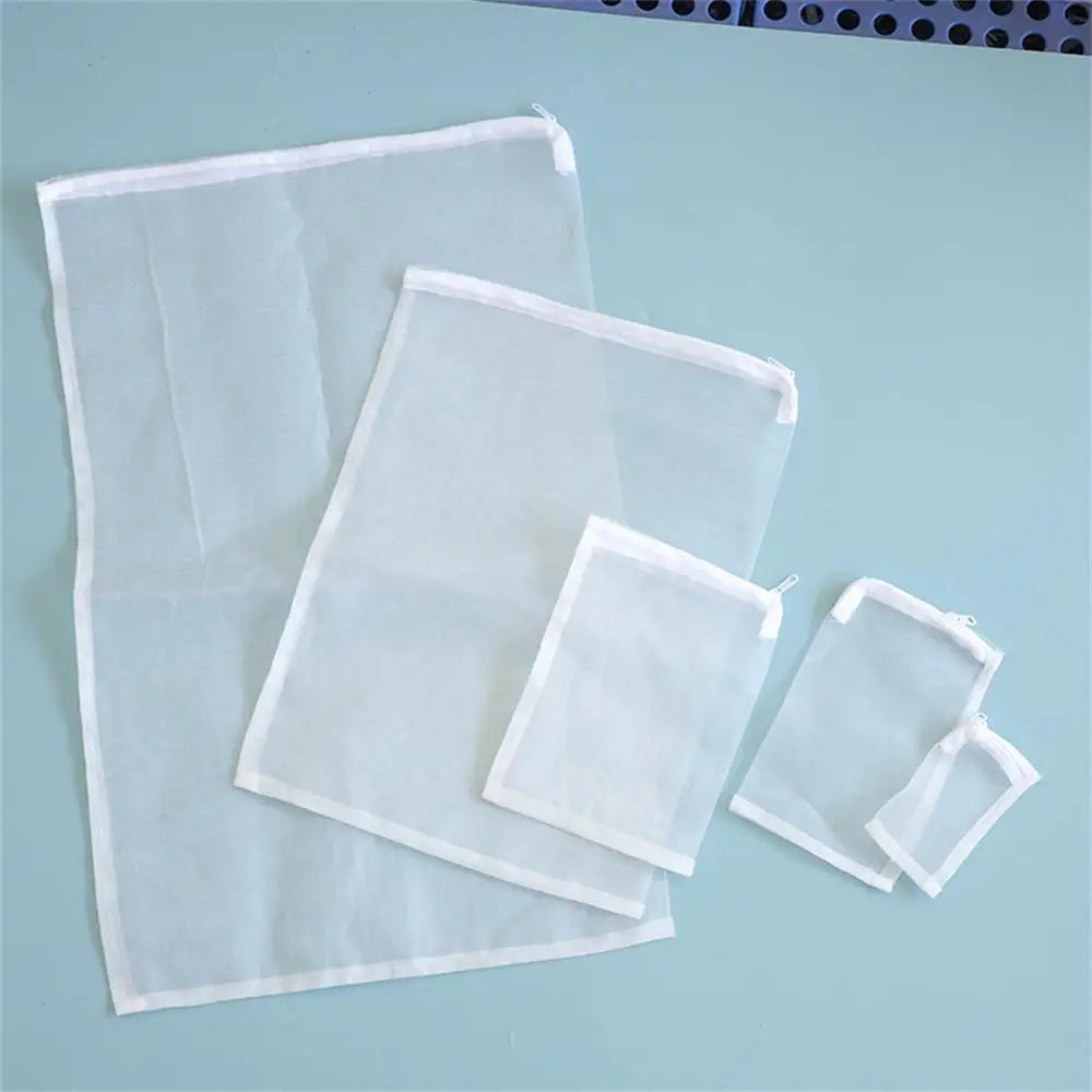 Aquarium Filter Net Bags (5-Pack, 100 Mesh Nylon, Bio Ball & Carbon Media, Pond & Tank)