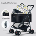 Pet Car Strollers 3in1 Lightweight Foldable Specifically Designed for Walking Dogs Infants Medium-sized Small Dogs Cats Outdoor