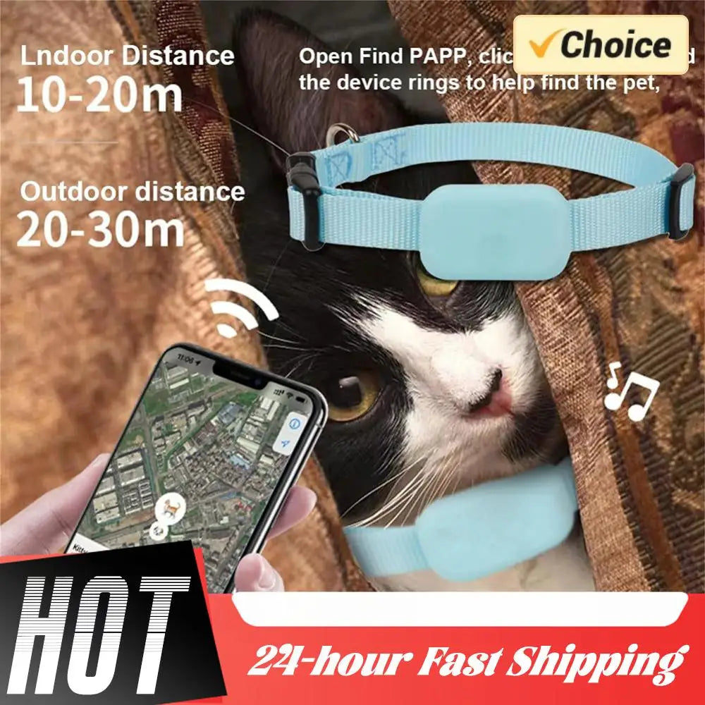 Multifunctional GPS Pet Tracker with Adjustable Collar - Smart Cat & Dog Tracking Accessories