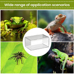 Spider Enclosure Transparent Reptile Terrarium Tank Habitat with Ventilation for Tarantula Gecko Snake Frog Scorpion Lizard