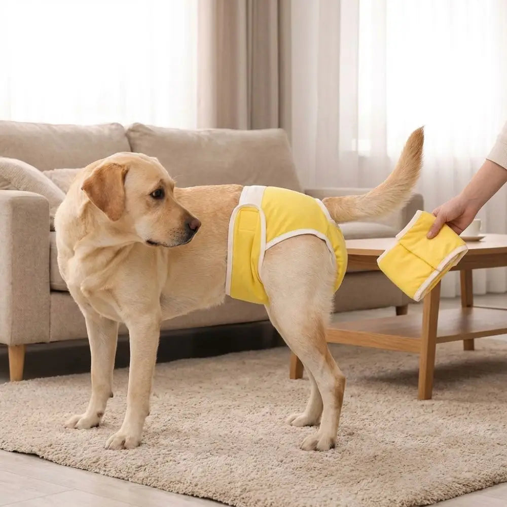 Breathable Dog Physiological Pants Leak-proof Adjustable Dog Menstrual Pants Reusable Highly Absorbent Dog Sanitary Panties