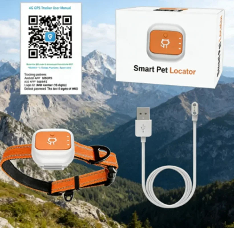 New Style Mini GPS Pet Tracker Collar with Movement Alerts - Remote Anti-Loss Locator for Dogs, Cats & Puppies