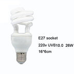 E27 13W/26W Reptile Uvb Lamp  Calcium Supplement Lamp UVB5.0/10.0 for Tortoise Lizard Snake  UV Lamp for Succulent Plants
