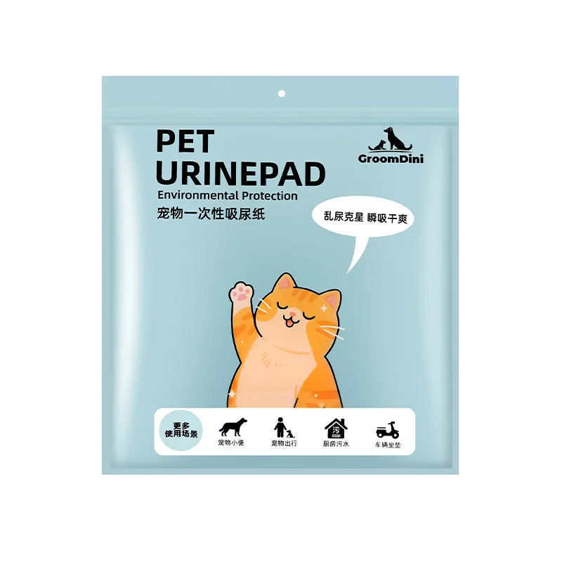 Disposable Pet Urine Pads 50/100pcs High Absorbency Dog Diaper Wiping Paper Quick Dry Convenient Cleanup Sheets
