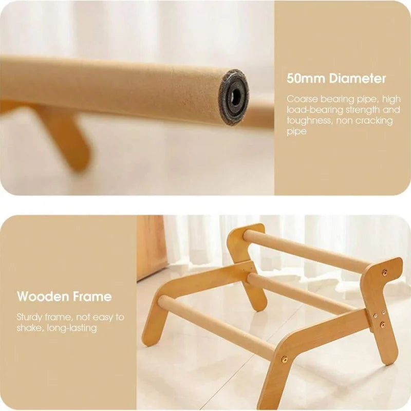 2-in-1 Cat Hammock Sofa & Scratching Post (Lint-Free)