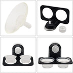 Gecko Feeder Ledge with Detachable Suction Cup Reptile Feeding Dish for Lizard Tortoise Spider Reptile Tank Accessories