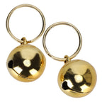 2pcs Gold Silver Tone Pet Wear Charm Color Stable Surface Polished Dog Hanging Bell Long Lasting Luster Glossy Finished