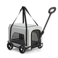 Portable Foldable Pet Hand Cart Lightweight Small Animal Stroller Teddy Dog Cat Outdoor Walking Travel Puppy Pushchair