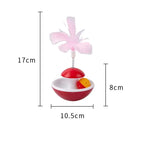 Feather Tumbler Cat Toy with Bell — Self-Righting Wobble Entertainment for Kittens