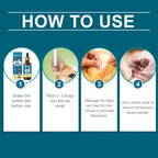 60ml Soothing Ear Itch Relief Drops for Dogs Gentle Pet Ear Cleaner, Nutrient Ingredients to Maintain and Nourish Ear Care Drops