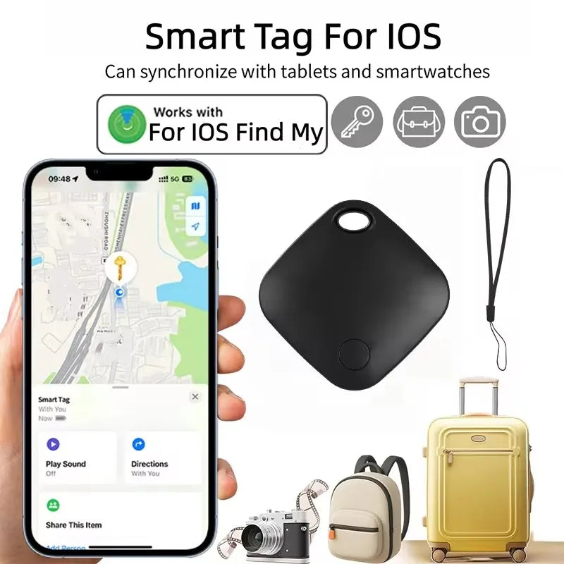 MFi-Rated Smart Bluetooth GPS Tracker for iPhone - Apple Find My App Anti-Loss Tag Replacement
