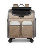 Approved Telescopic Pet Trolley Carrier Bag Luxury Foldable Wheel Pet Trolley Bag Case Folding Pet Travel Carrier Bag
