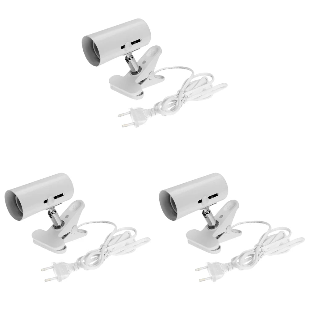 Turtle Fish Tank Reptile Heating Light Holder 360 Degree Rotation E27 Lamp-socket Clip-on Bulb with Lamp Clip Cover уф лампа для
