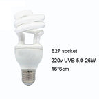 E27 13W/26W Reptile Uvb Lamp  Calcium Supplement Lamp UVB5.0/10.0 for Tortoise Lizard Snake  UV Lamp for Succulent Plants