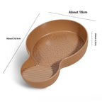 Turtle Bathing Pool Feeding Dish Durable Reptile Water Bowl for Box Turtles Frogs and Pets Easy to Clean Habitat Accessory