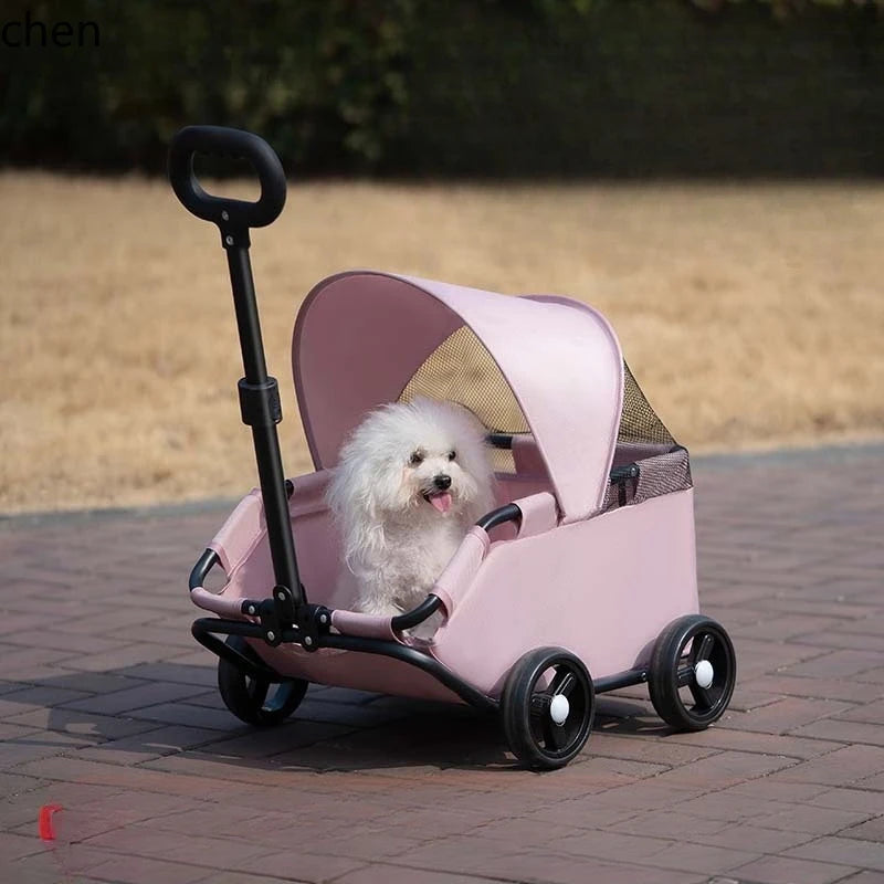 Hxl pet stroller - lightweight, foldable, outdoor pet carrier