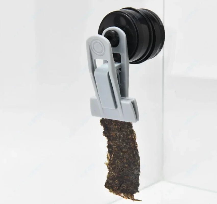 Magnetic Seaweed & Veggie Feeding Clip for Aquariums (Strong Magnet, VastOcean)