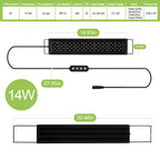Dimmable Aquarium LED Light with Timer (30–60cm, Power-Off Memory, Plant Growth)
