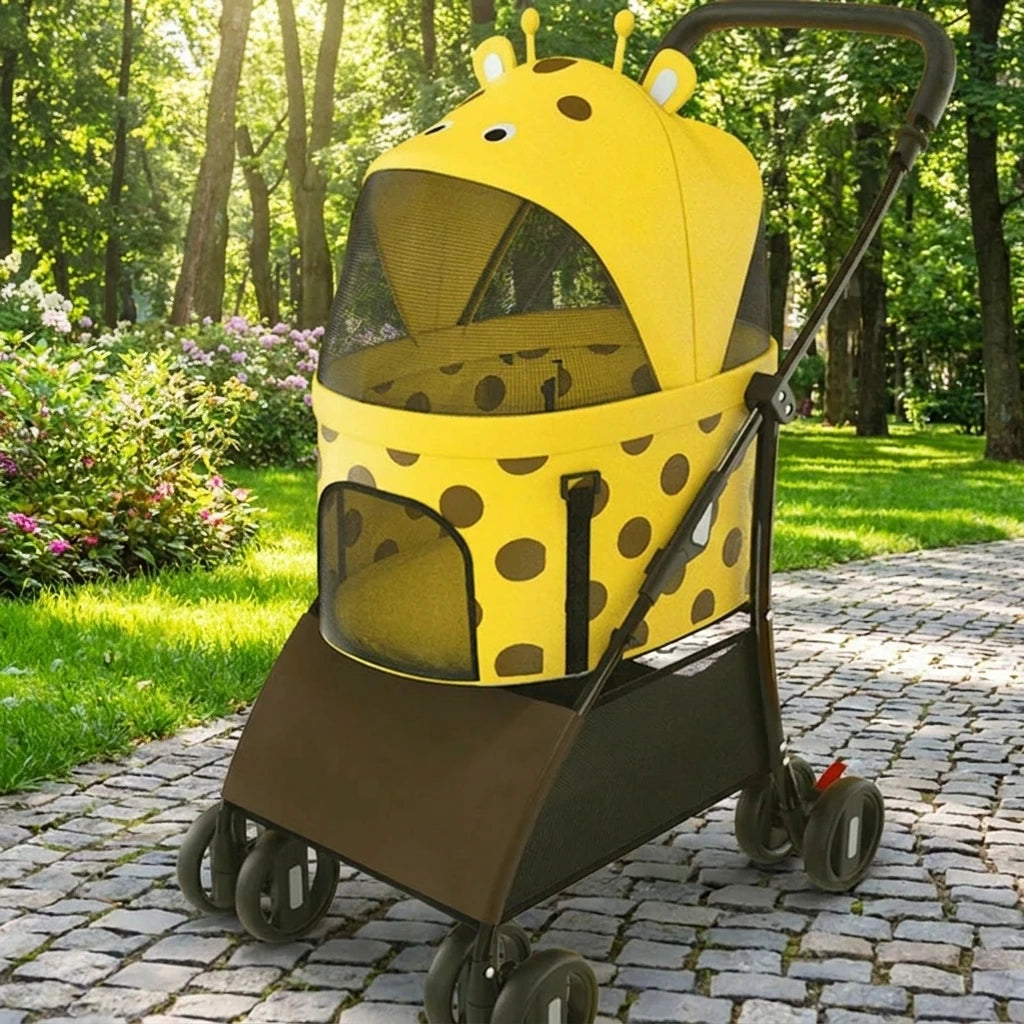 Separable Dog Stroller, Portable Foldable Pet Cart, Lightweight Medium Dogs Carrier, Creative Outdoor Pet Travel Supplies Gear