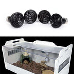 50/75/100W Reptile Heat Lamp Black Infrared Ceramic Emitter Heat Light Bulb Pet Brooder Touch Lamp For Chameleon Cage Snake Tank
