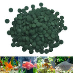 100-3000pc High Purity Spirulina Tablets Spiral Seaweed Enrichment Favorite Pets Food Fish Crystal Red Shrimp Fish Food Aquarium