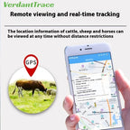 VerdantTrace 4G Solar WiFi GPS Animal Tracker for Sheep, Cows & Cattle - IP67 Waterproof 10000mAh Geo-Fence Device