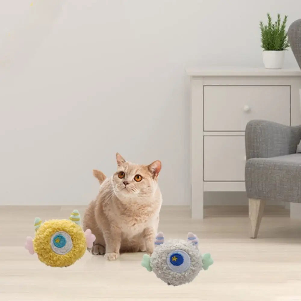 Catnip-Filled Colorful Plush Cat Chew Toy — Bite-Resistant Teeth Grinding Toy for Kittens