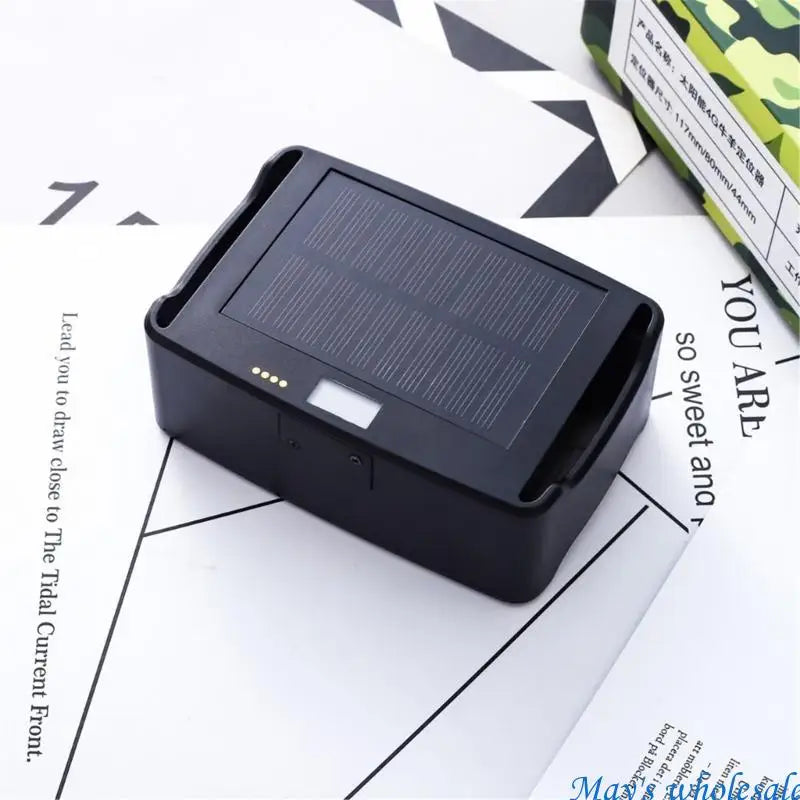 Solar-Powered Farm & Pet GPS Tracker with 15,000mAh Battery - Easy App Locator (448A)