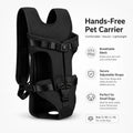 Pet Front Carrier Backpack Adjustable Hands Free Chest Bag Breathable Mesh Travel Tote For Small Medium Dogs Cats Outdoor Walk