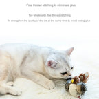 Bird & Mouse Sound Cat Teaser Stick — Plush Melody Self-Play Wand Toy for Cats